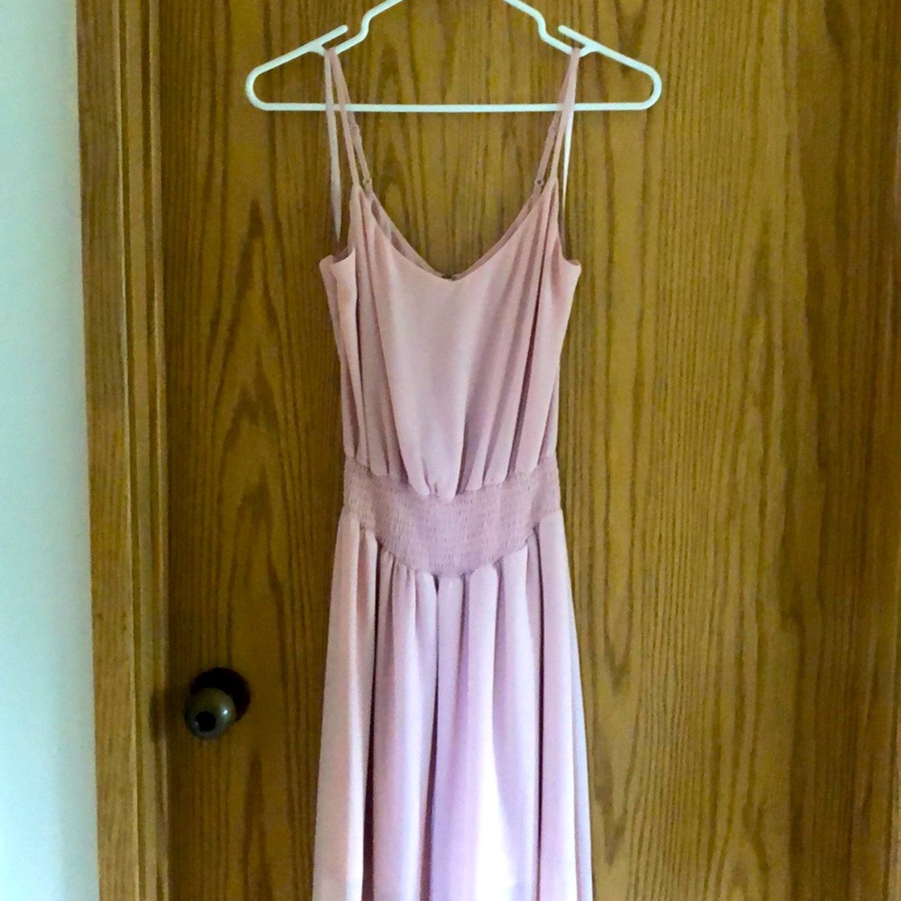Light Dusty rose naked zebra maxi